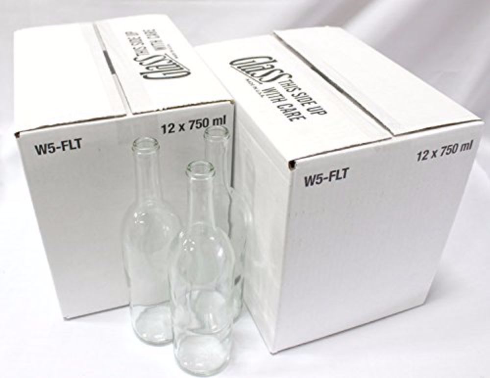 Clear Bordeaux Wine Bottles-2 Cases For Wine Making Clear Bordeaux Wine Bottles-2 Cases For Wine Making