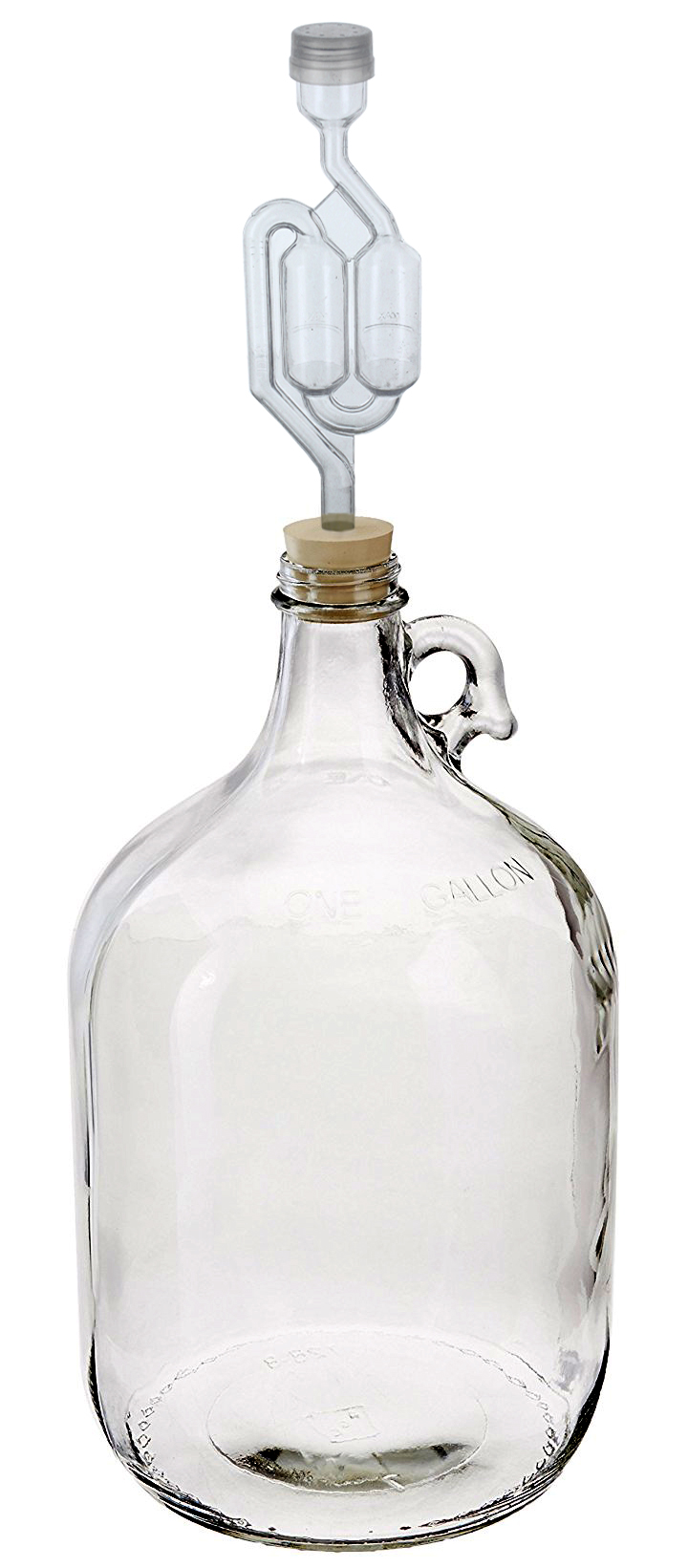 1 Gallon Glass Wine Fermenter #6 Drilled Rubber Stopper and Twin Bubble Airlock 1 Gallon Glass Wine Fermenter #6 Drilled Rubber Stopper and Twin Bubble Airlock