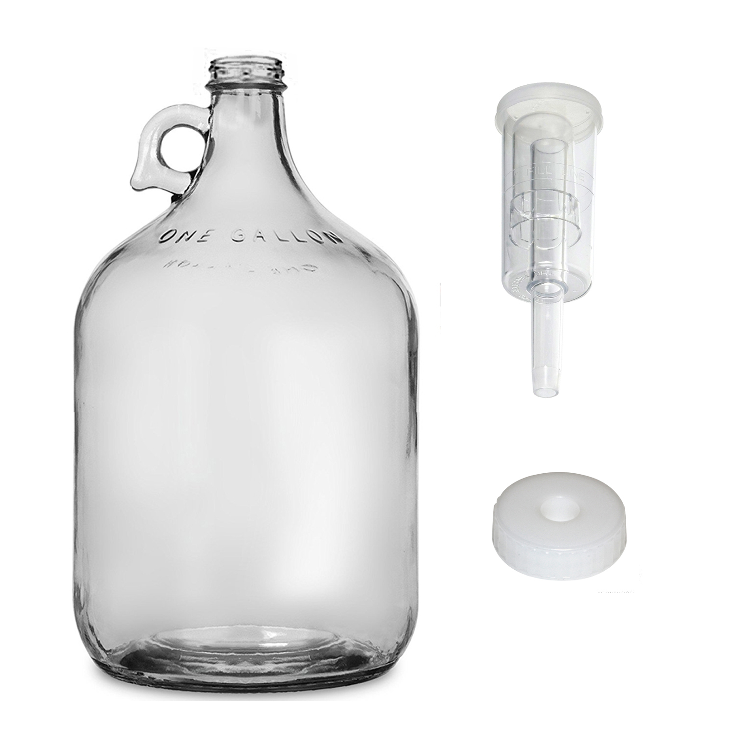 1 Gallon Glass Fermenter With Airlock - Perfect For Winemaking, Mead, Or Small Batch Brewing