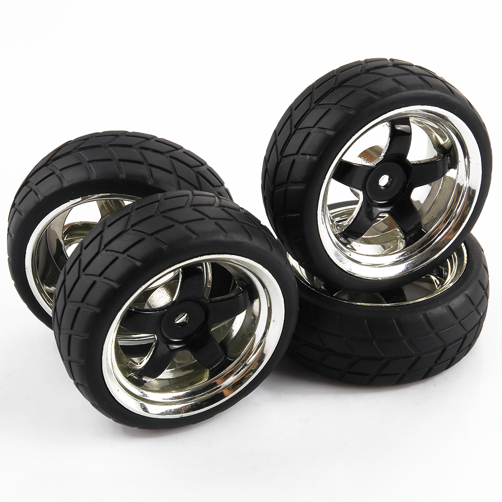 5 Spoke RC Car Tires & Rims 1/10 Scale On Road Car For HPI HIMOTO | eBay
