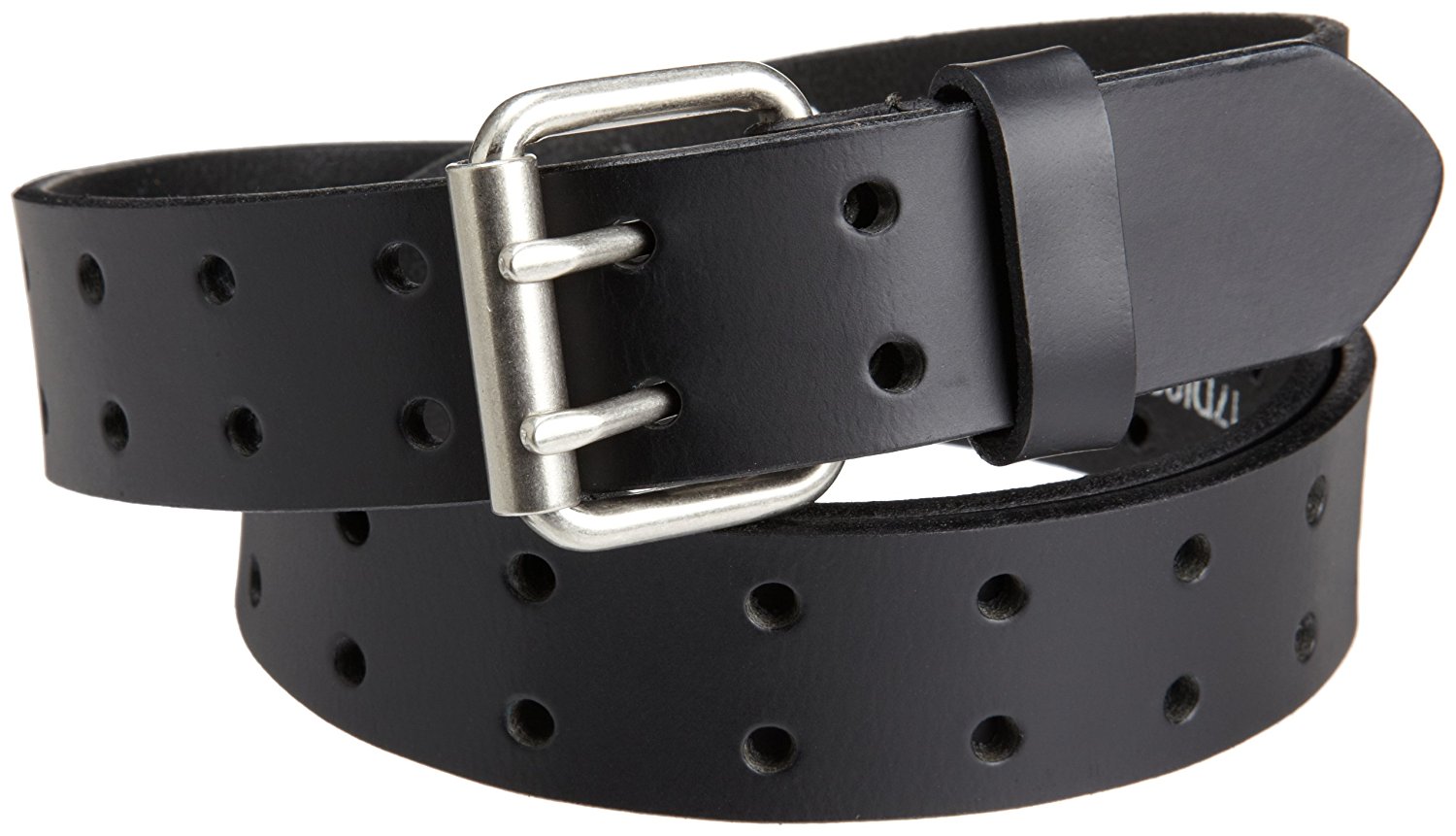 Dickies Men's Big & Tall 35MM Leather Two Hole Perforated Bridle Belt