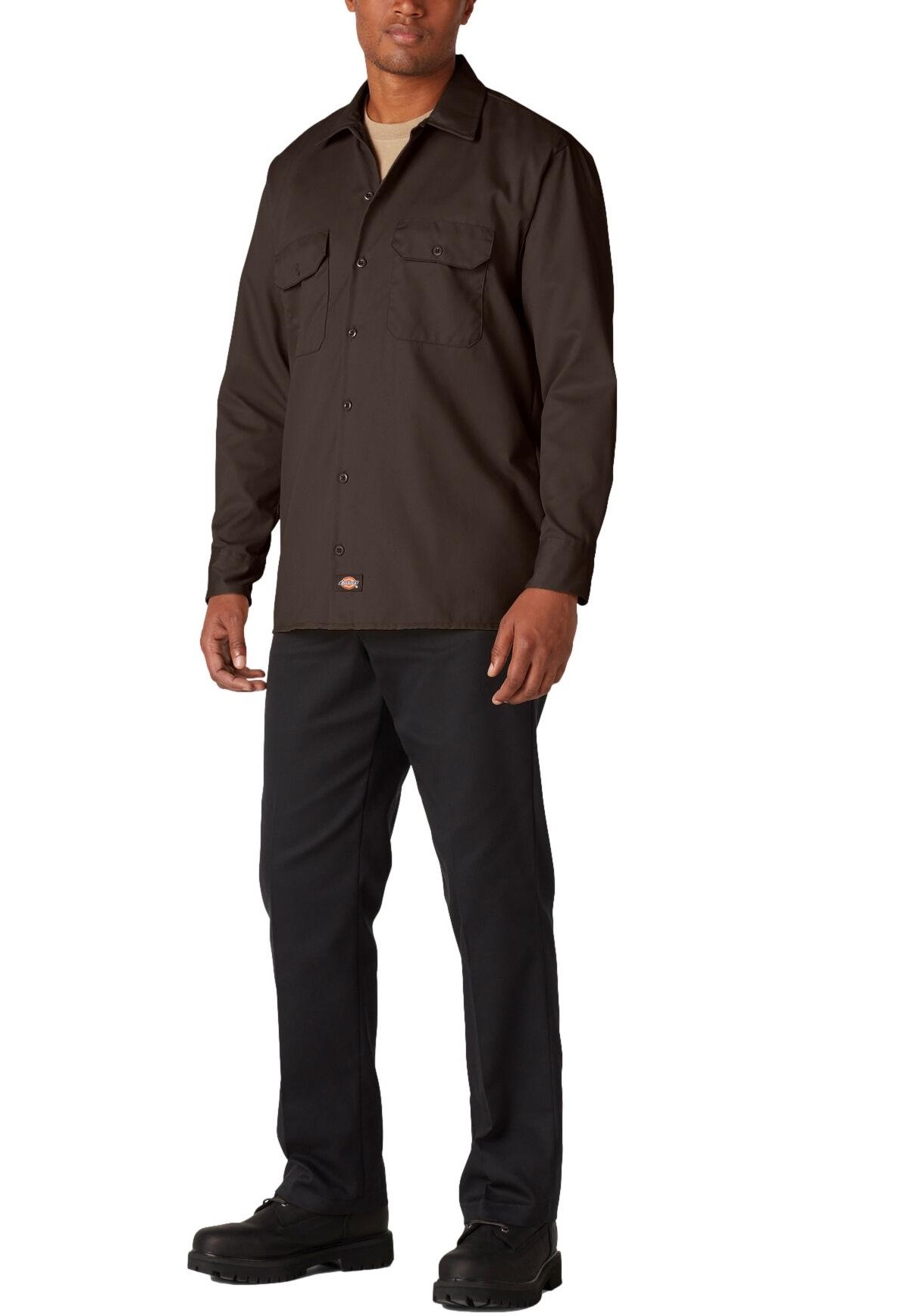 Dickies 574 Men's Long Sleeve Work Shirt - Picture 18 of 46