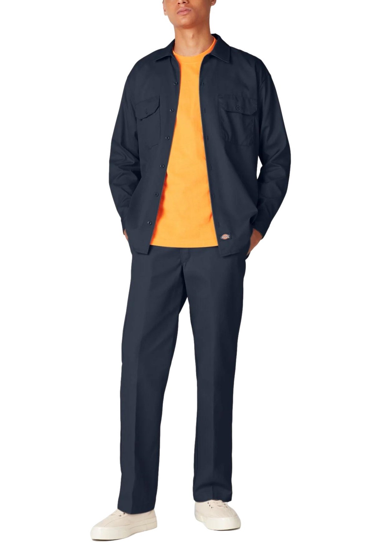 Dickies 574 Men's Long Sleeve Work Shirt - Picture 23 of 46