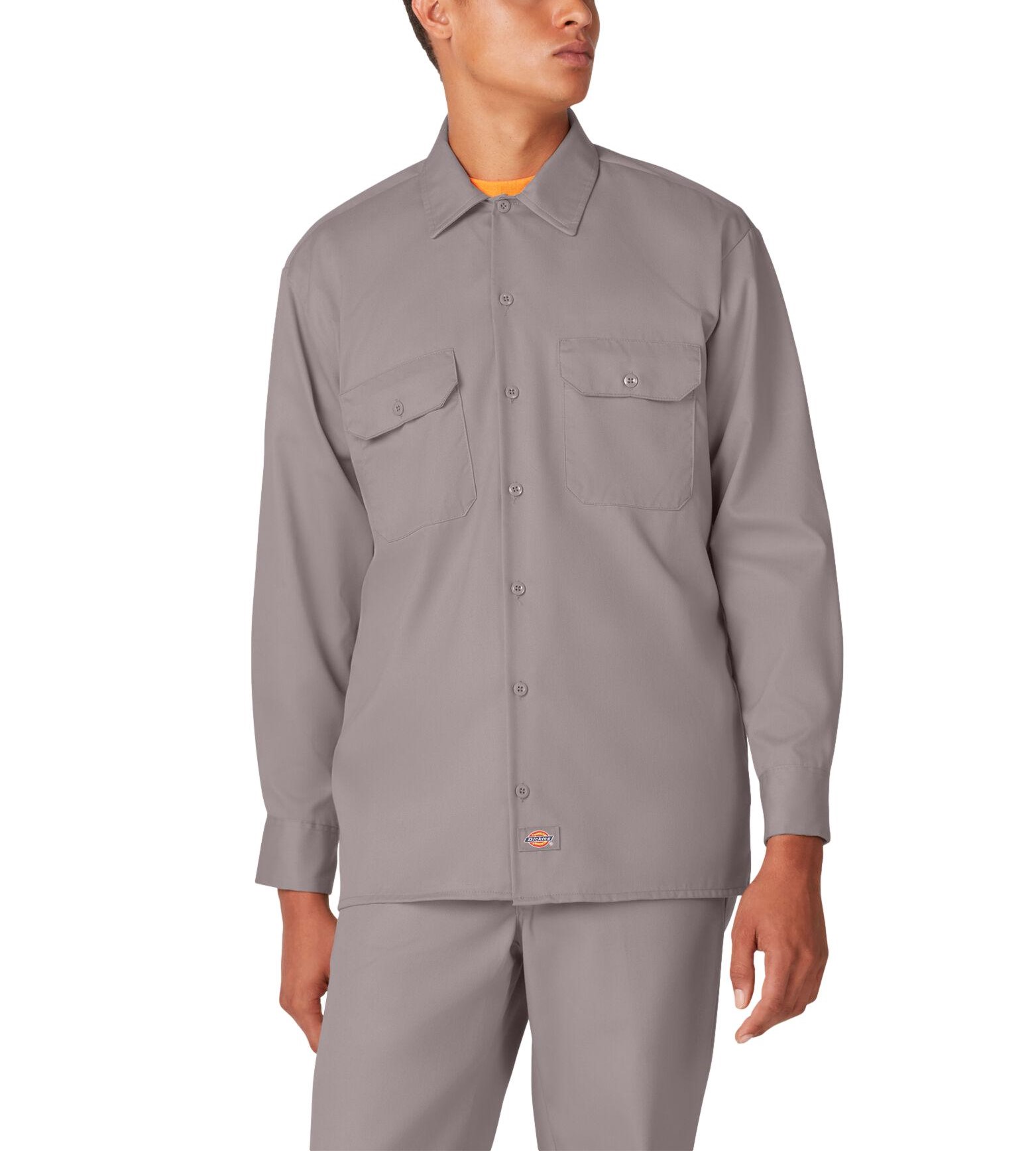 Dickies 574 Men's Long Sleeve Work Shirt - Picture 45 of 46