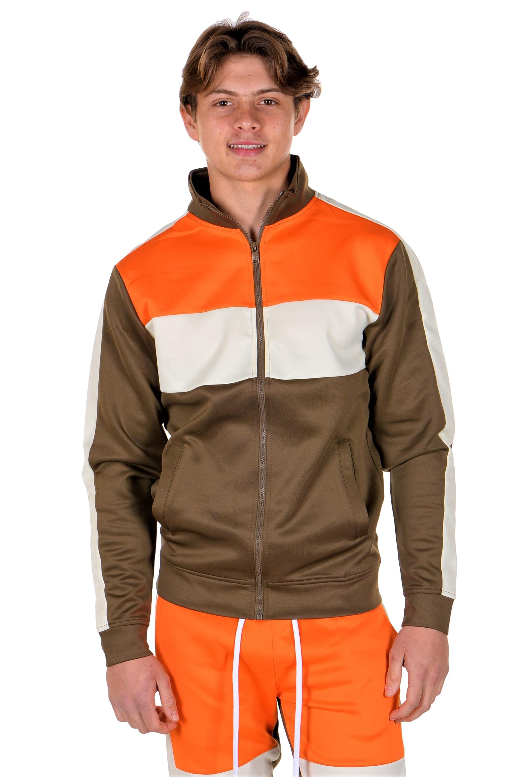 Rebel Mind Mens Color Block Track Jacket | eBay
