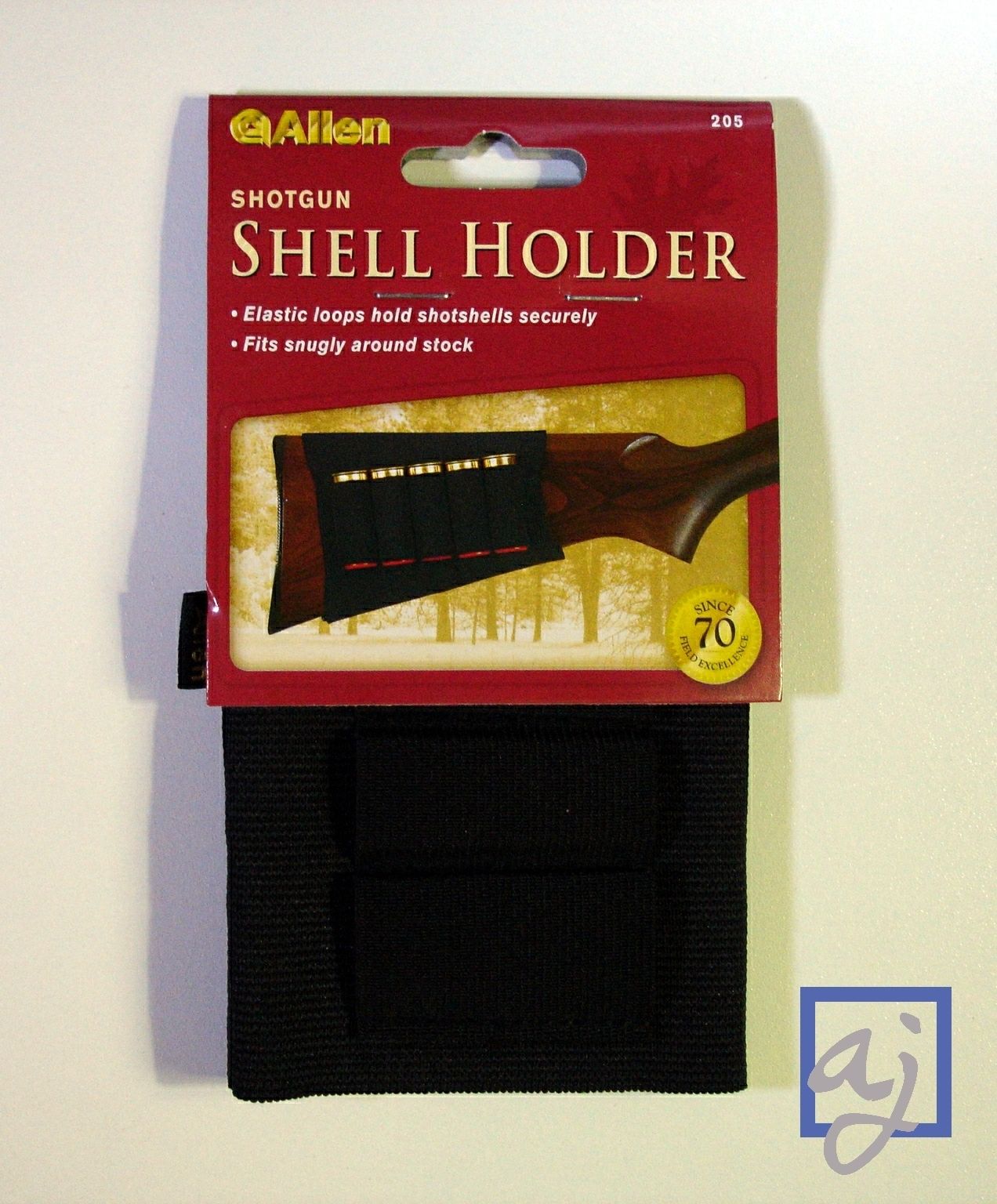 ALLEN SHOTGUN SHELL HOLDER 205 *NEW* Buttstock Sock Holds 5 Shells