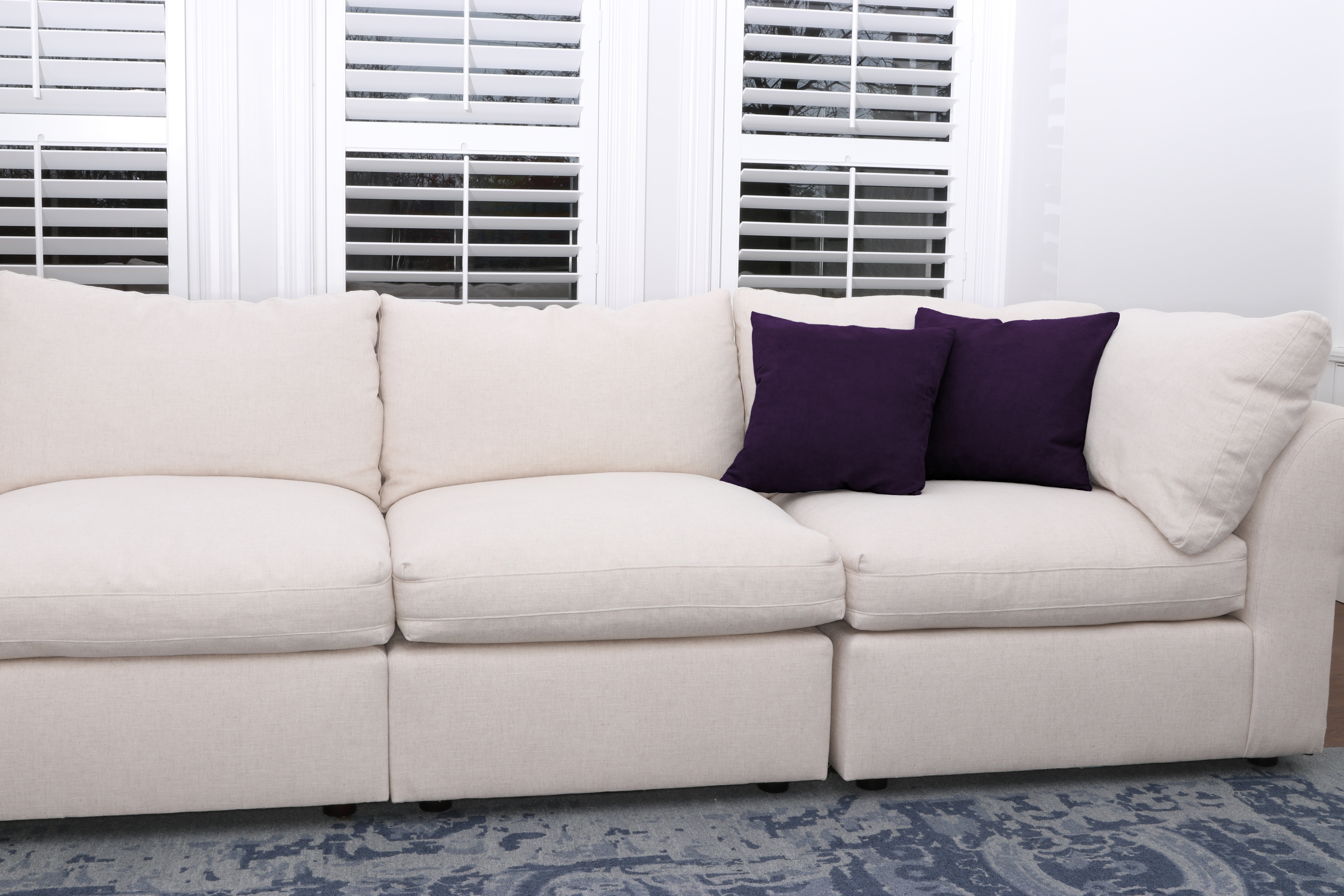 Microsuede Throw Pillows Down Feather Filled Modern Design