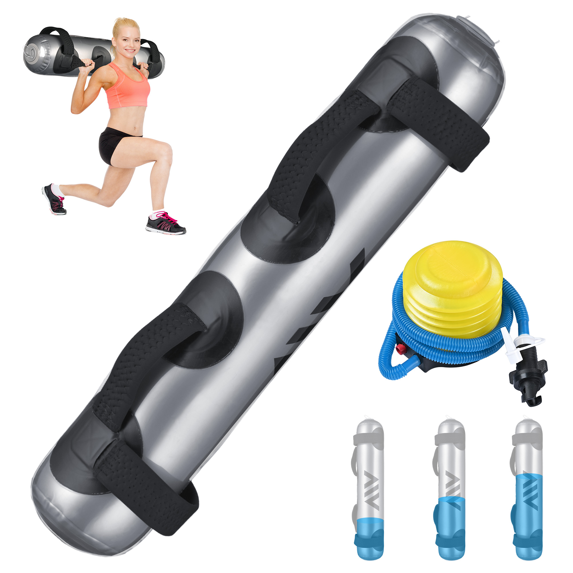 Adjustment Aqua Bag Foldable Water Weight Portable Home Gym Workout Fitness - Bild 11 von 12