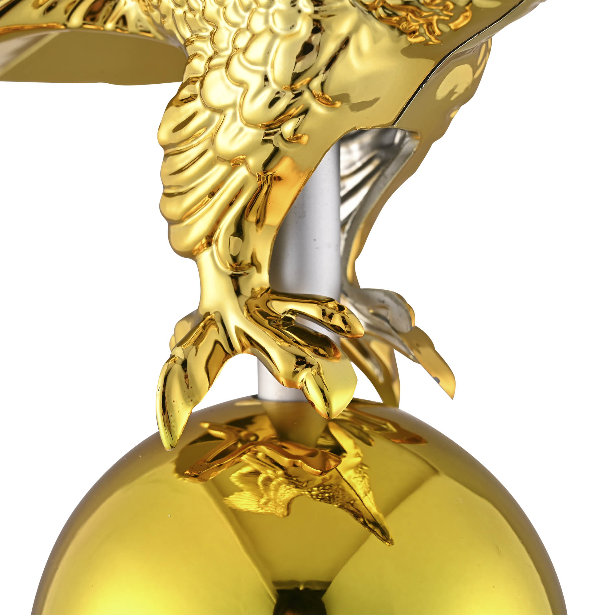 Apluschoice 14" Eagle Topper Gold Finial Ornament for Telescopic Flagpole Yard - Picture 8 of 8