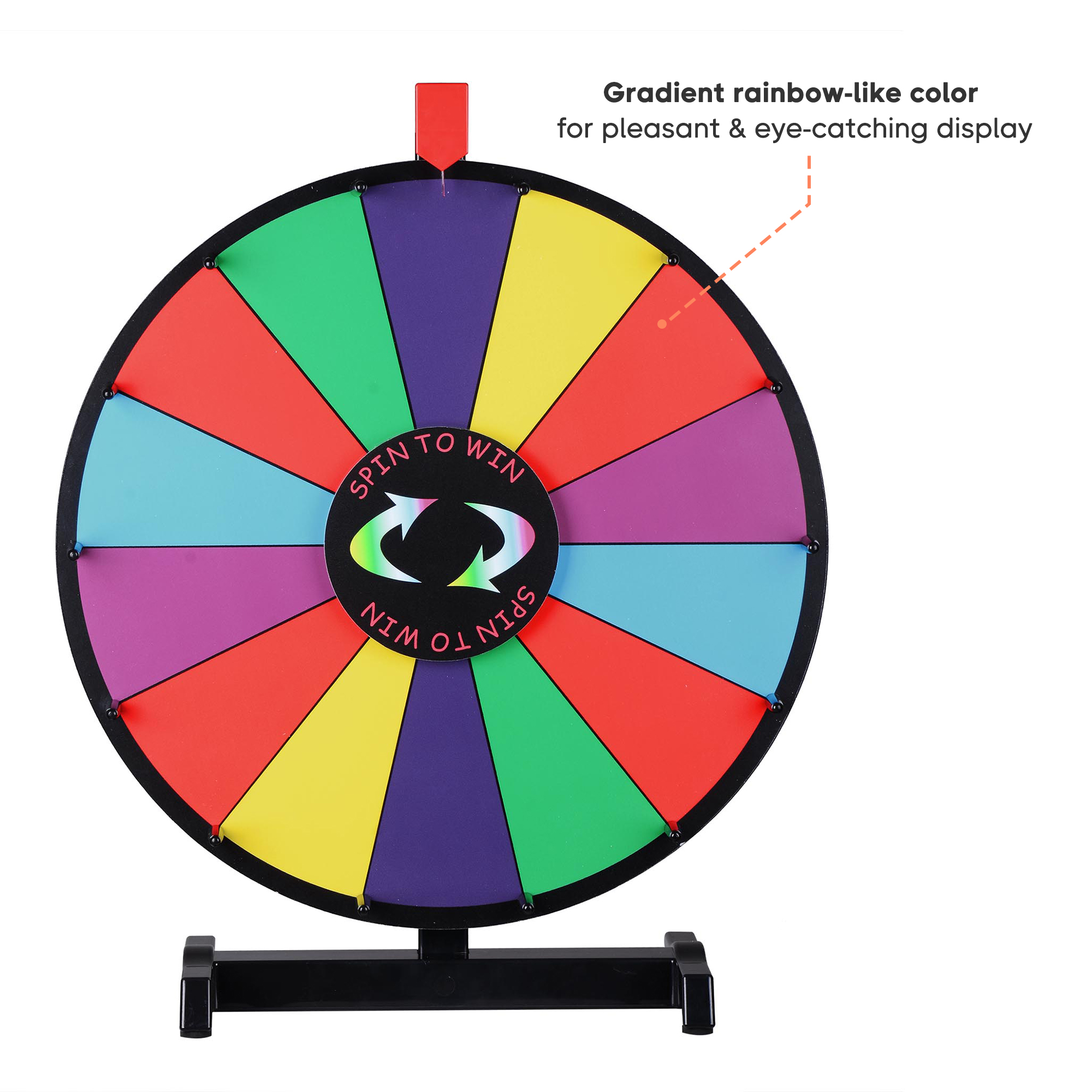 Tabletop Spinning Prize Wheel Fortune Carnival Game Portably Trade Show ...