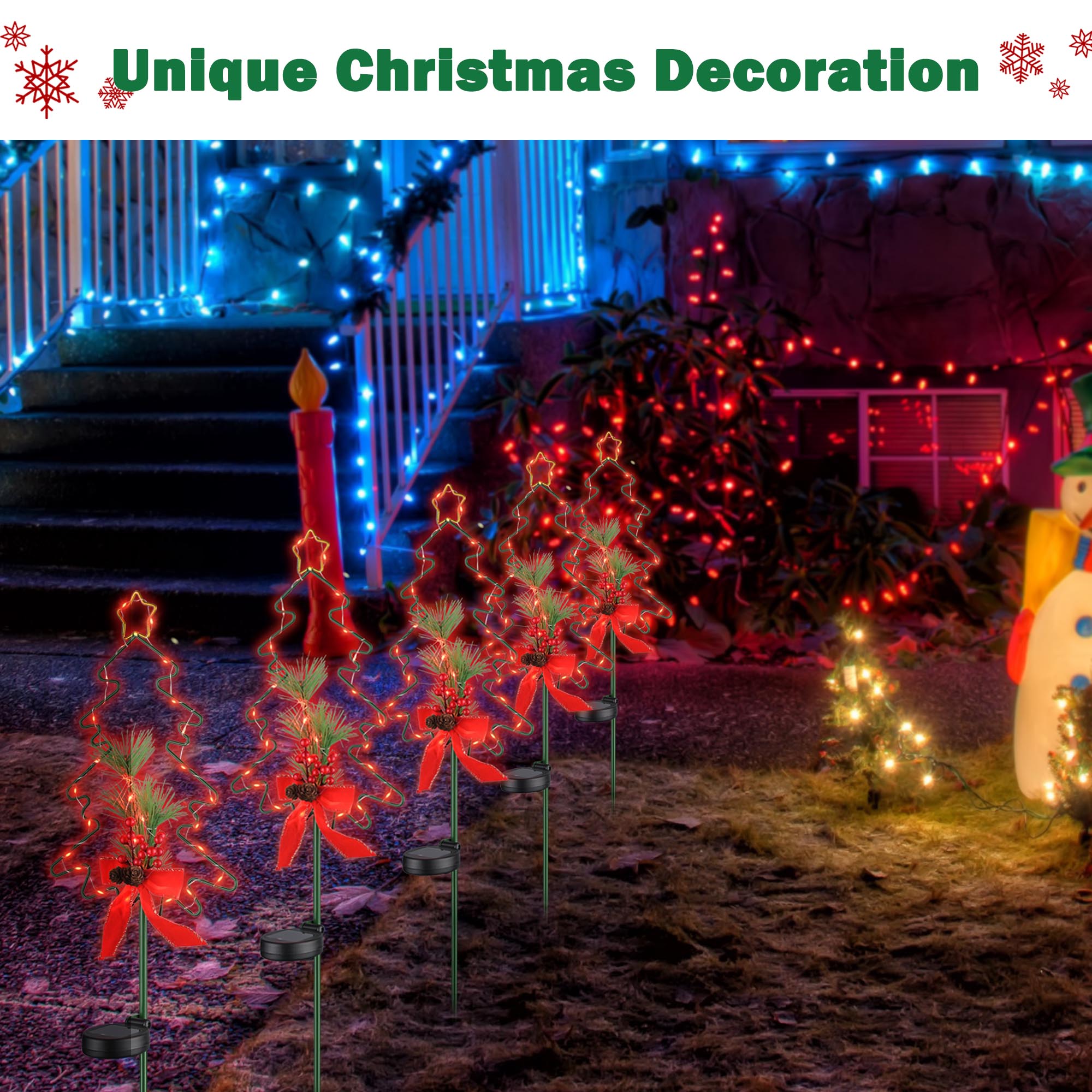 Stake Lights LED Pathway Garden Christmas Decor Outdoor 2/4/8/12 Pack - Picture 37 of 85