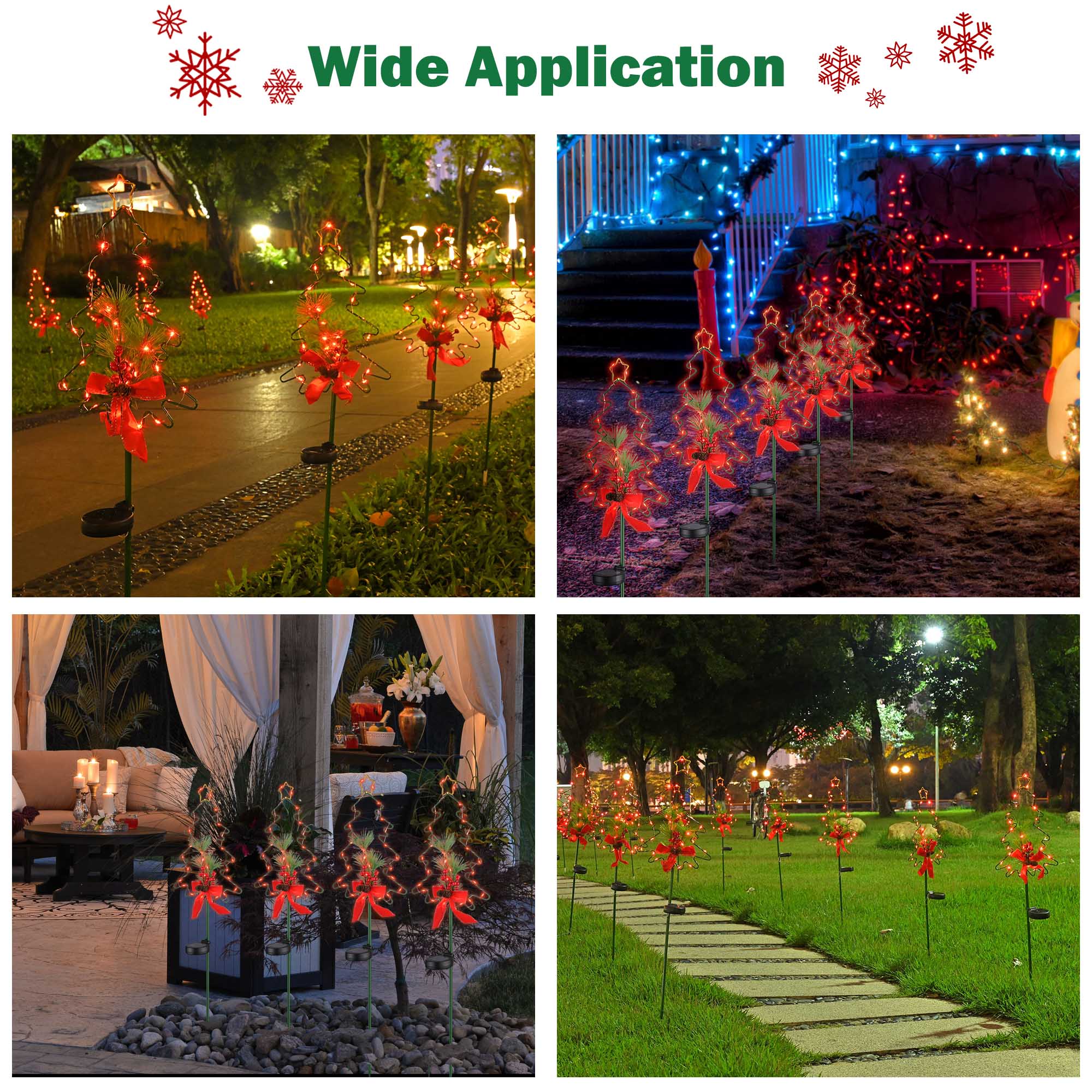 Stake Lights LED Pathway Garden Christmas Decor Outdoor 2/4/8/12 Pack - Picture 42 of 85