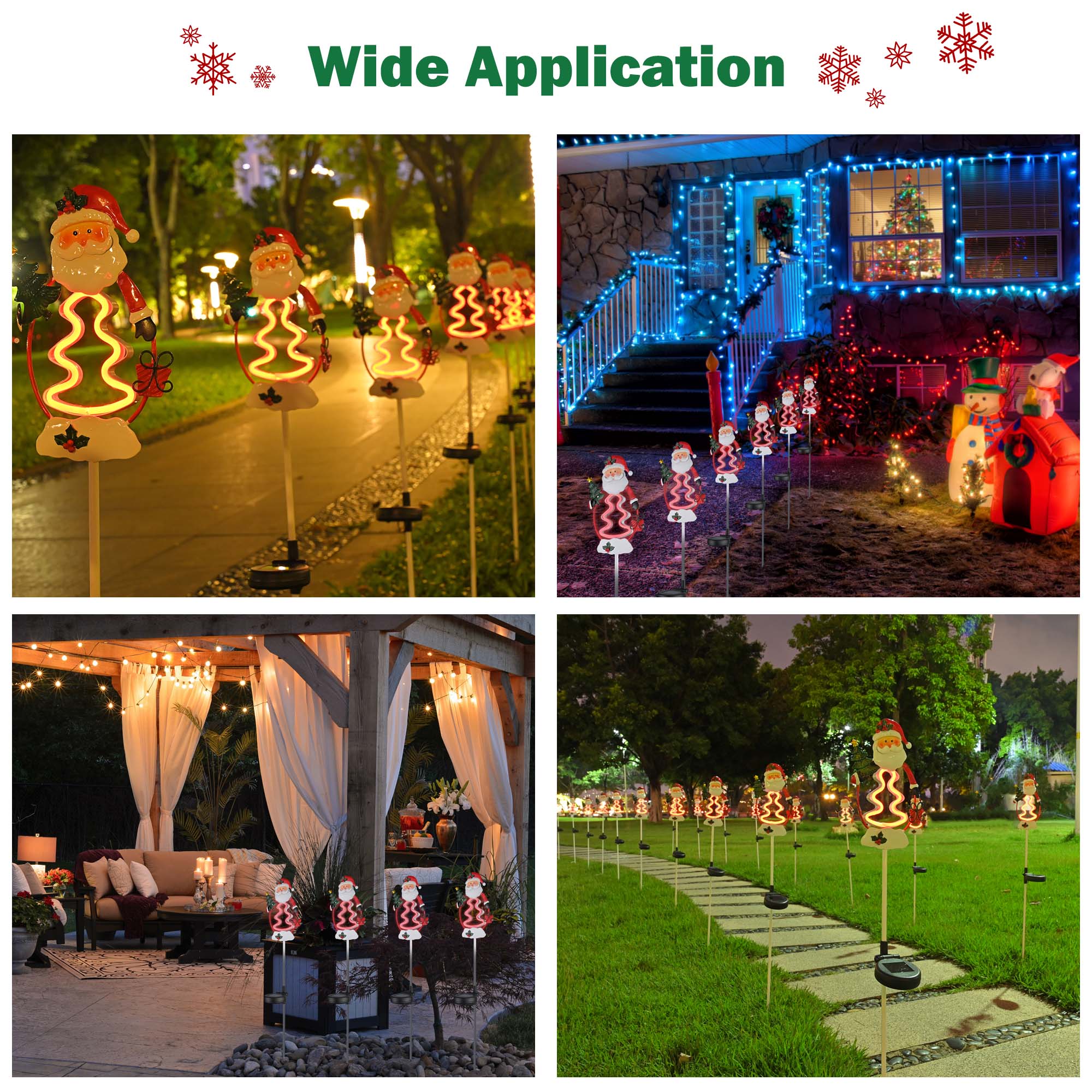 Stake Lights LED Pathway Garden Christmas Decor Outdoor 2/4/8/12 Pack - Picture 62 of 85