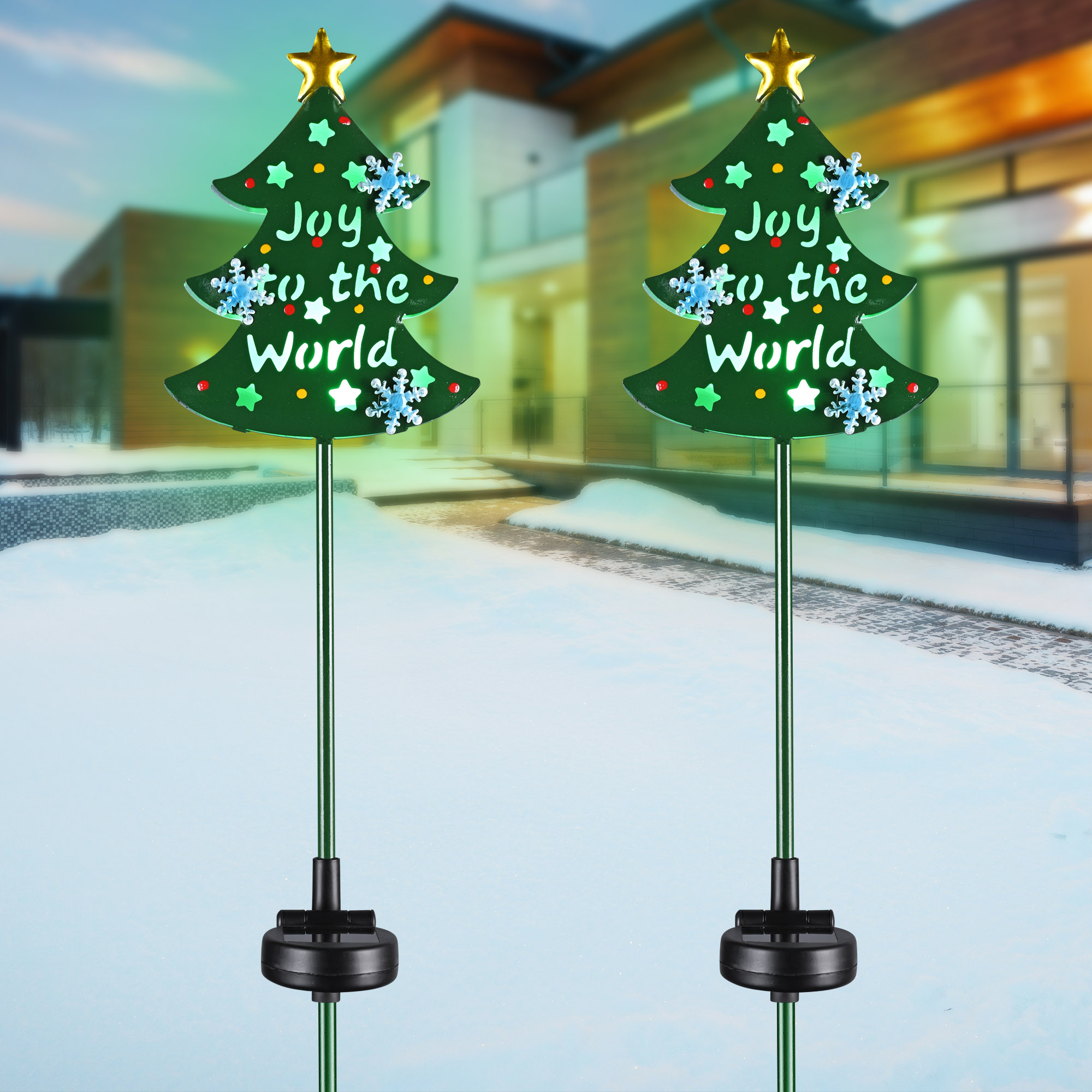 Stake Lights LED Pathway Garden Christmas Decor Outdoor 2/4/8/12 Pack - Picture 11 of 85
