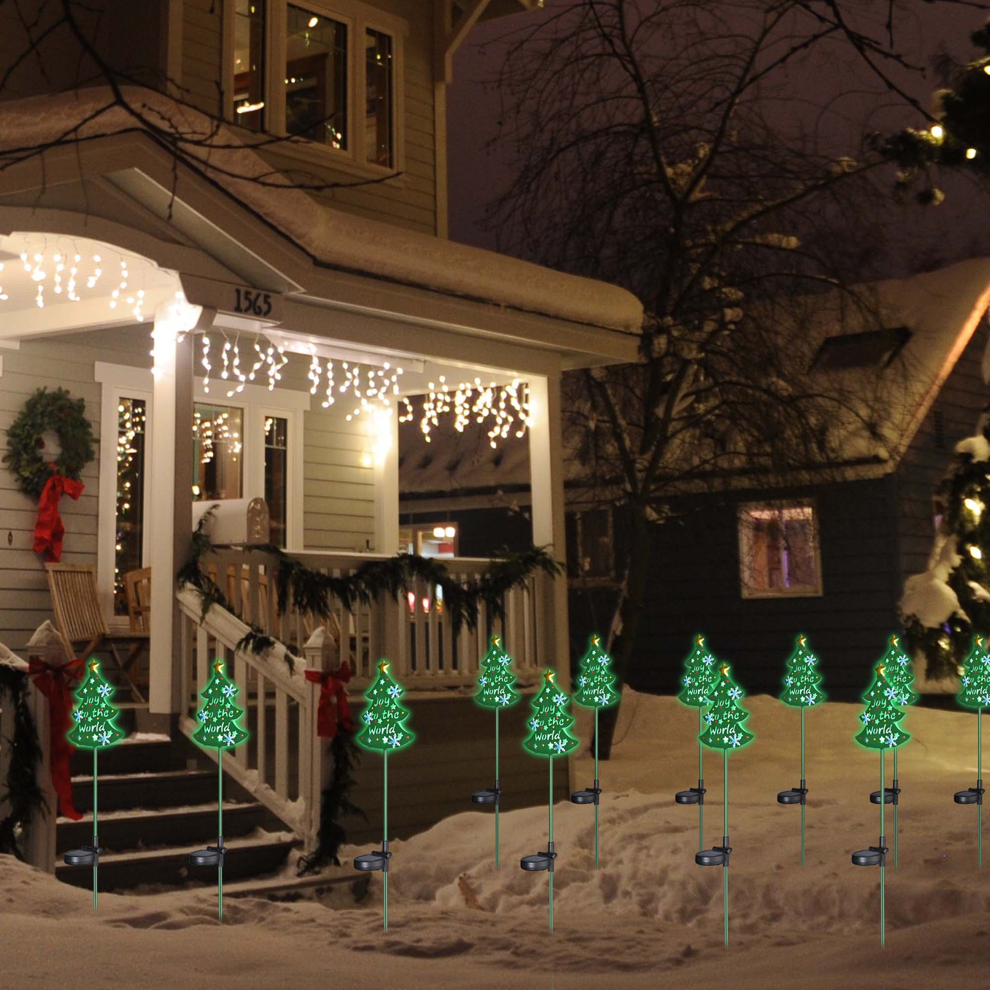 Stake Lights LED Pathway Garden Christmas Decor Outdoor 2/4/8/12 Pack - Picture 12 of 85