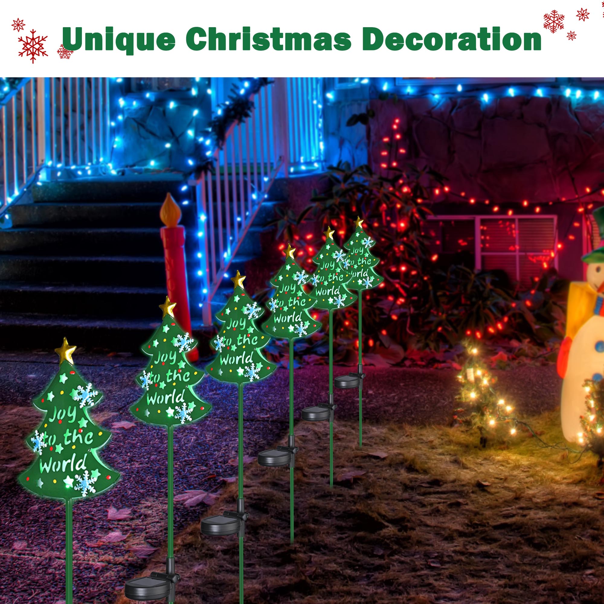 Stake Lights LED Pathway Garden Christmas Decor Outdoor 2/4/8/12 Pack - Picture 17 of 85