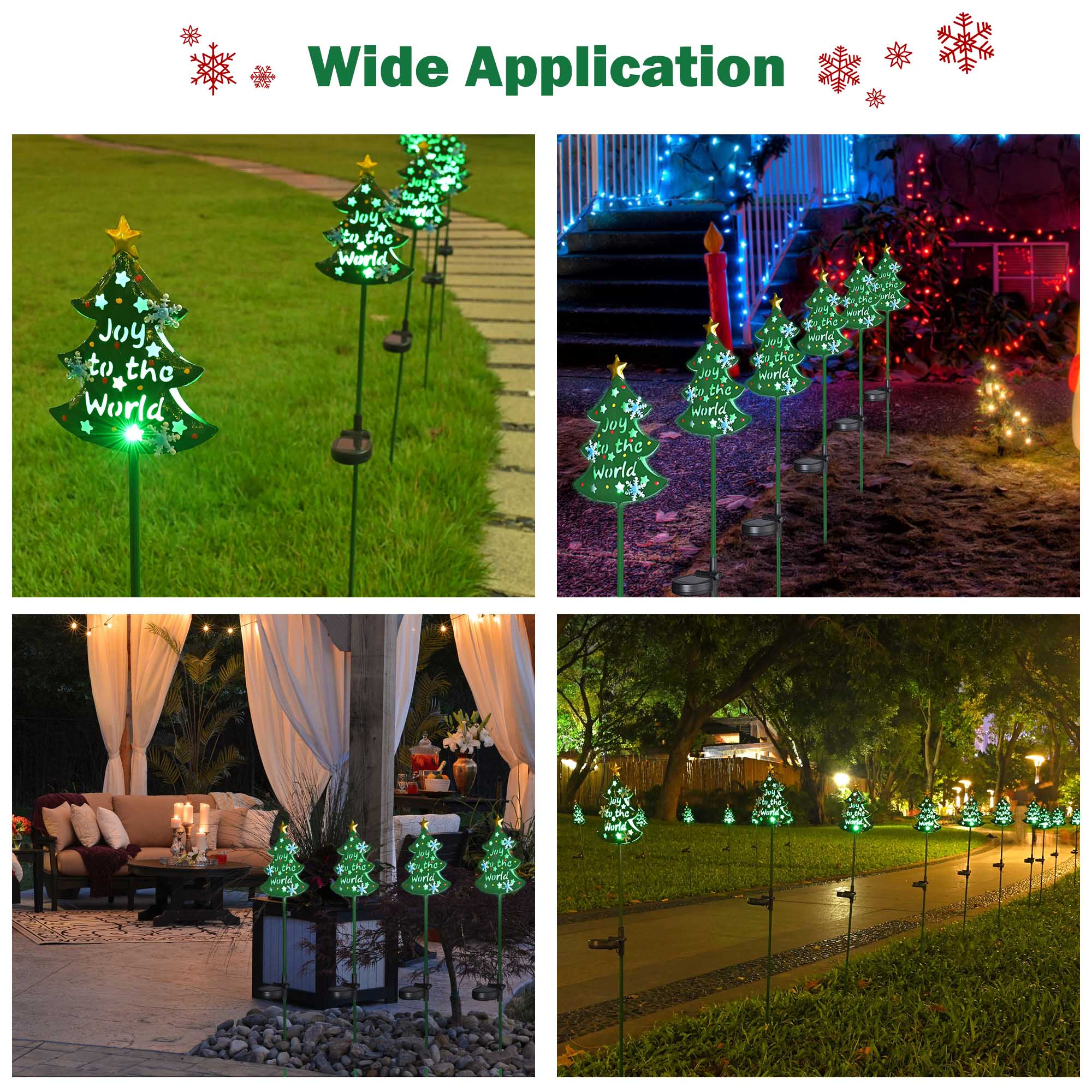 Stake Lights LED Pathway Garden Christmas Decor Outdoor 2/4/8/12 Pack - Picture 22 of 85