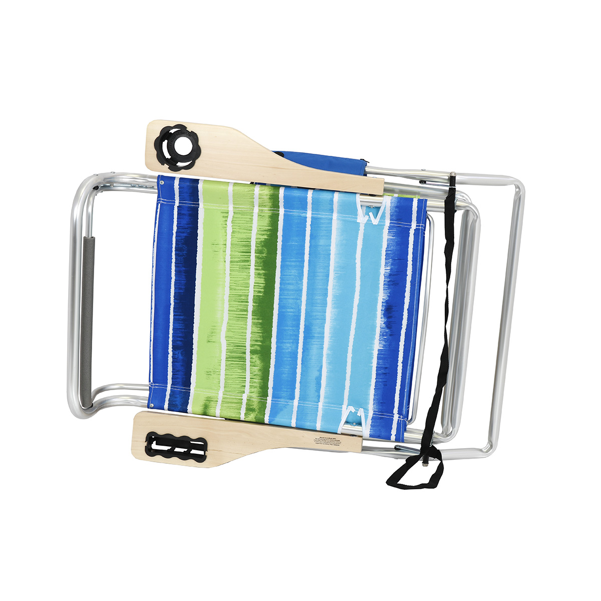 Deluxe 4 position Aluminum Beach Chair with Canopy Shade & Storage Pouch