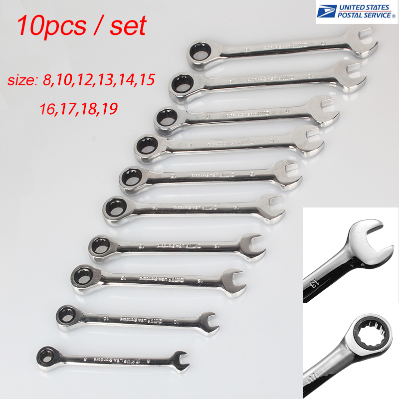 Dual purpose Reversible Ratchet Wrench Ratcheting Socket lever Open Nut