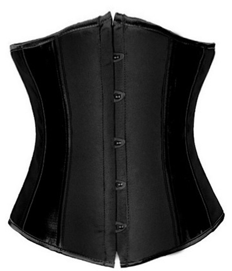 Underbust Corset Satin Top Lumbar Trainer Tight Bracelet Shirt underwear S-6XL | eBay