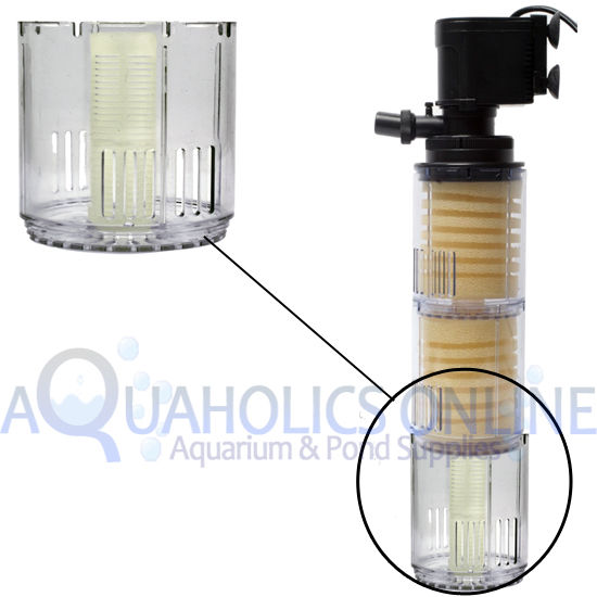 OTTO Internal Aquarium Fish Tank Power Filter Replacement Empty Cup