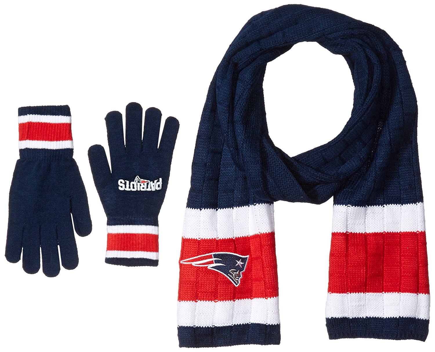 patriots scarf and gloves