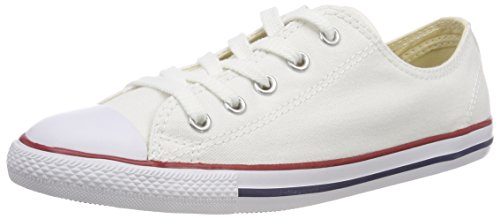 Converse Women's Dainty Canvas Low Top Sneaker, White, 10 M US Converse Women's Dainty Canvas Low Top Sneaker, White, 10 M US