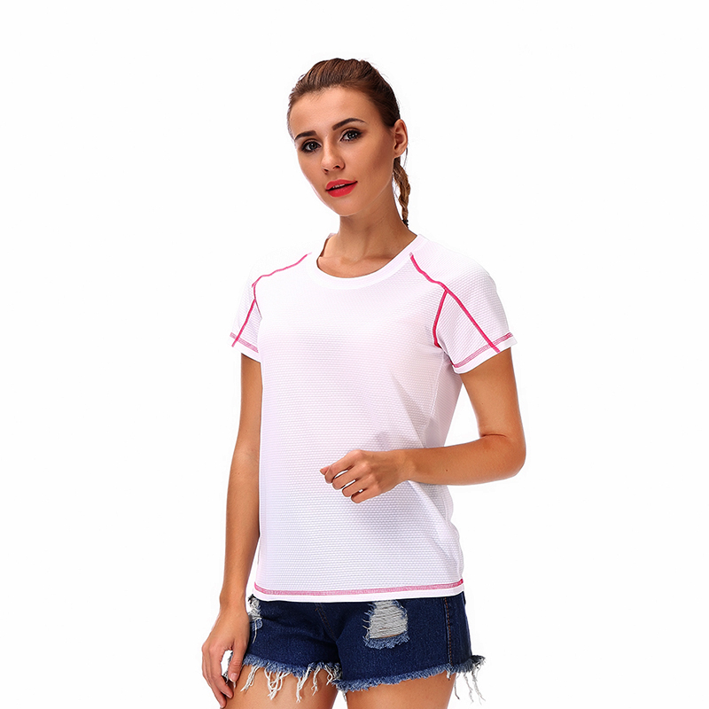 Women Mens Plain Fitness T Shirts Solid Short Sleeve Tee Top Gym Sport Running