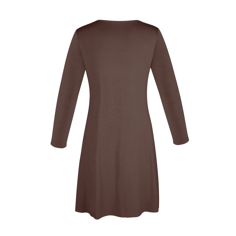 round neck fringe plain tunic