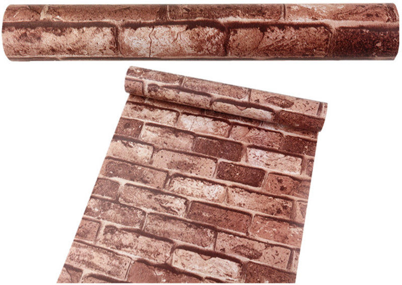 3d mural wallpaper room bedroom modern brick solid color wall