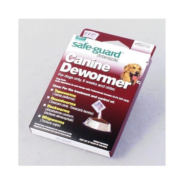 Brand New 92179 SafeGuard Dog Wormer Fenbendazole Granules34 Gm