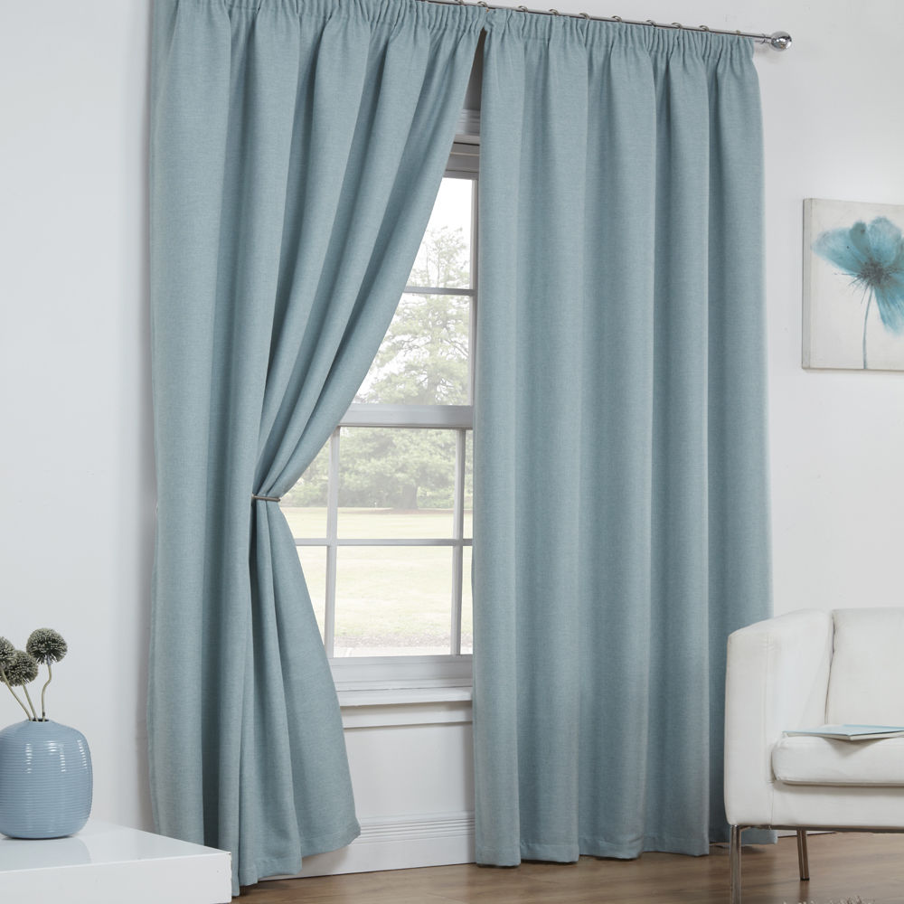 Tony\'s Textiles - Deux rideaux thermiques tissés - style lin - ruban ... Tony\'s Textiles - Deux rideaux thermiques tissés - style lin - ruban ...