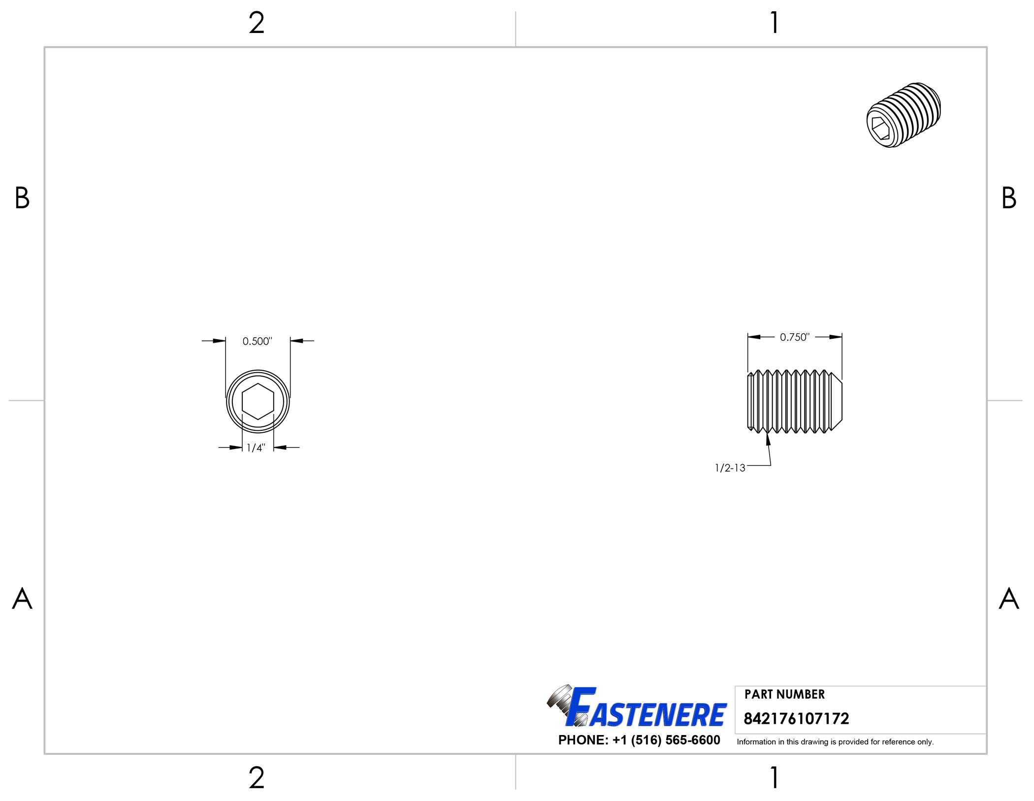 1/2-13 Socket Set Screws Allen Hex Drive Cup Point Stainless Steel 18-8 Qty 10 - Picture 35 of 54