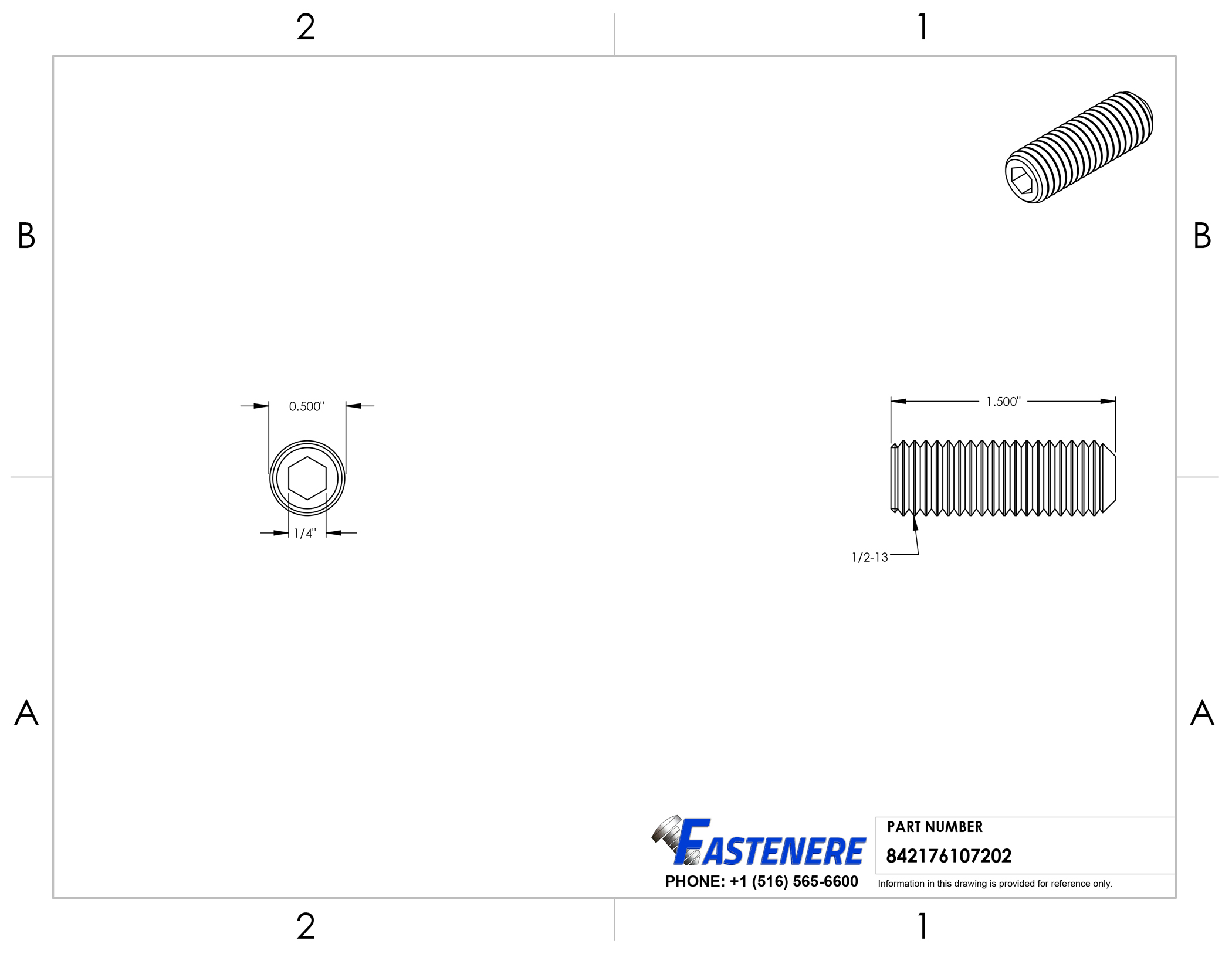 1/2-13 Socket Set Screws Allen Hex Drive Cup Point Stainless Steel 18-8 Qty 10 - Picture 10 of 54