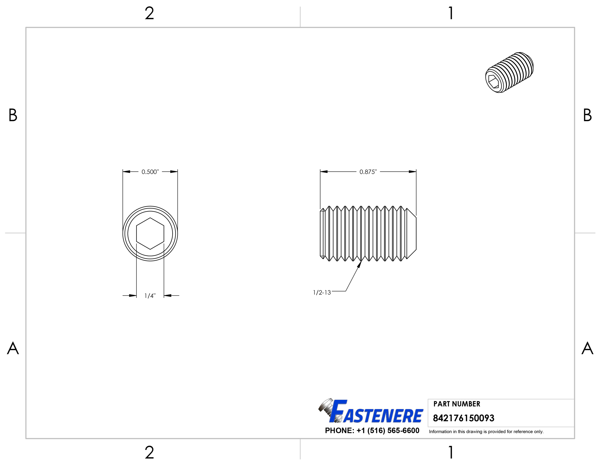 1/2-13 Socket Set Screws Allen Hex Drive Cup Point Stainless Steel 18-8 Qty 10 - Picture 50 of 54