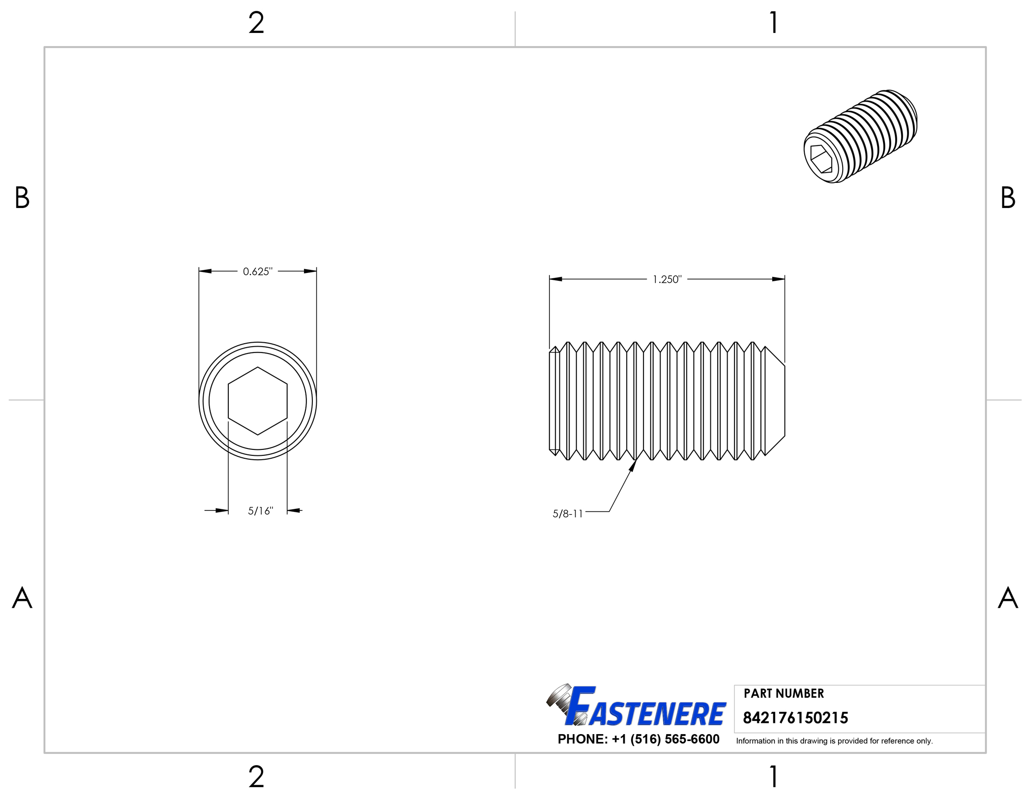 5/811 Socket Set Screws Allen Hex Drive Cup Point Stainless Steel 188 Qty 5 eBay