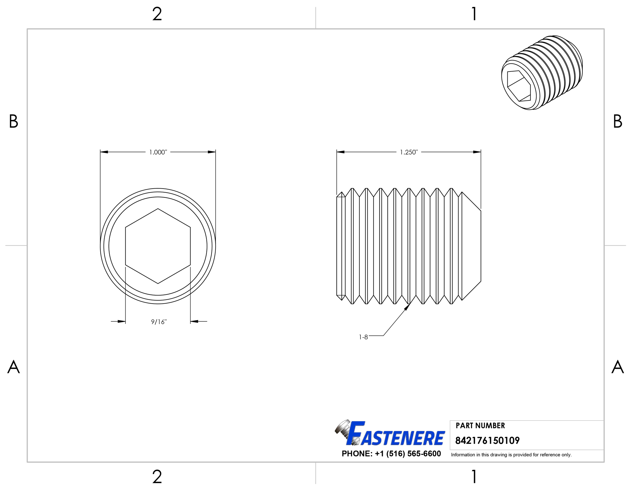 1-8 Socket Set Screws Allen Hex Drive Cup Point Stainless Steel 18-8 Qty 5 - Picture 10 of 14