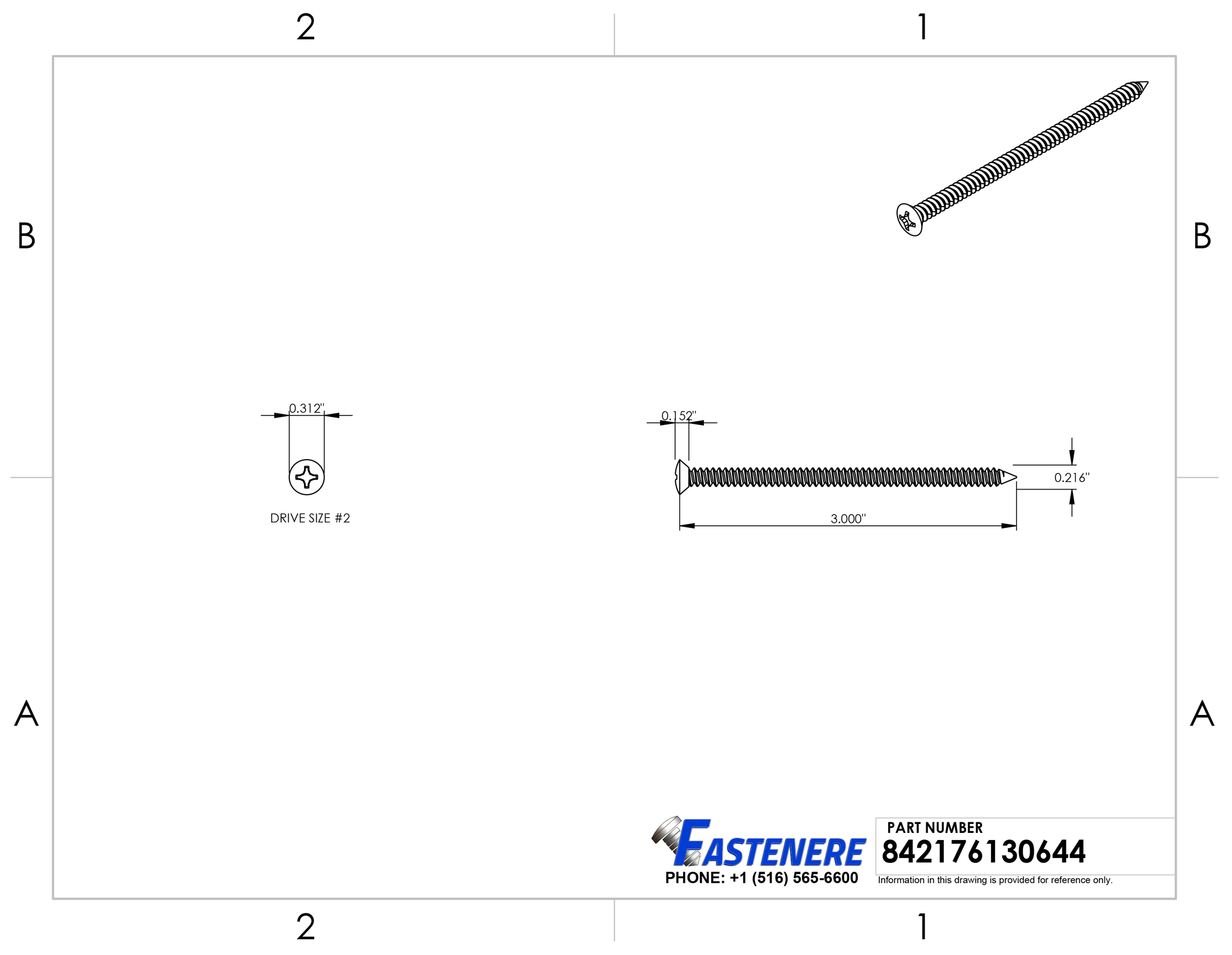 thumbnail image 2 of Albany County Fasteners #8 X 1 2 of 6