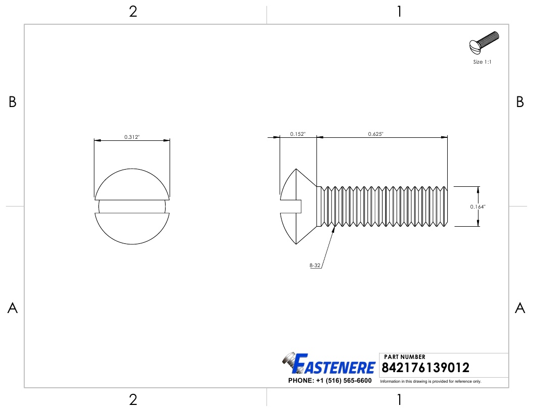 8-32 Slotted Oval Head Countersunk Machine Screws Stainless Steel 18-8 All Sizes - Picture 71 of 76