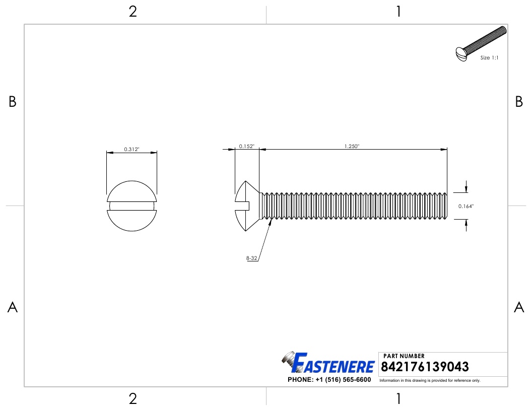 8-32 Slotted Oval Head Countersunk Machine Screws Stainless Steel 18-8 All Sizes - Picture 22 of 76