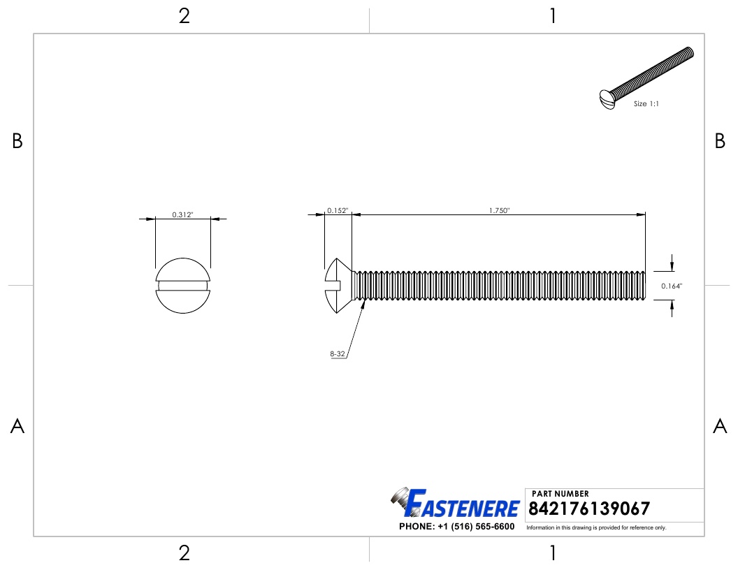 8-32 Slotted Oval Head Countersunk Machine Screws Stainless Steel 18-8 All Sizes - Picture 29 of 76