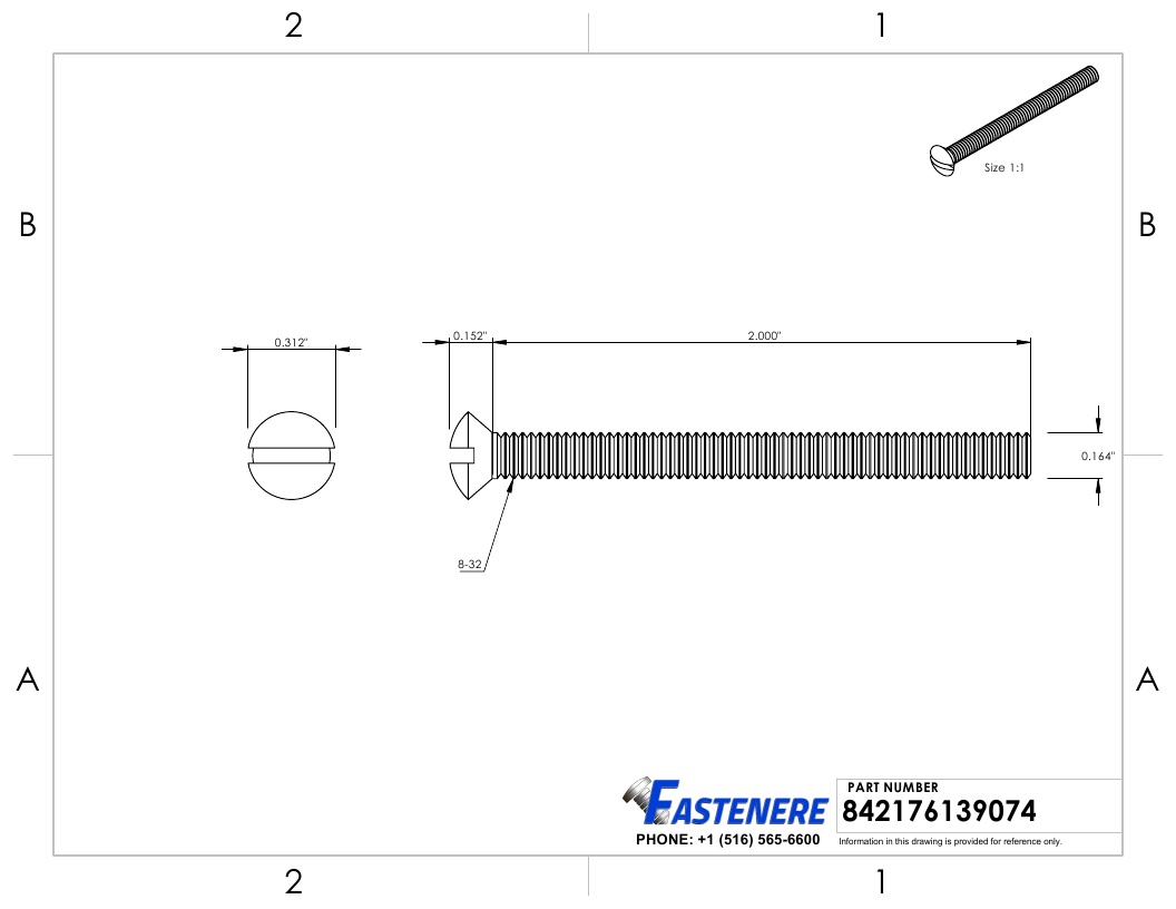 8-32 Slotted Oval Head Countersunk Machine Screws Stainless Steel 18-8 All Sizes - Picture 43 of 76