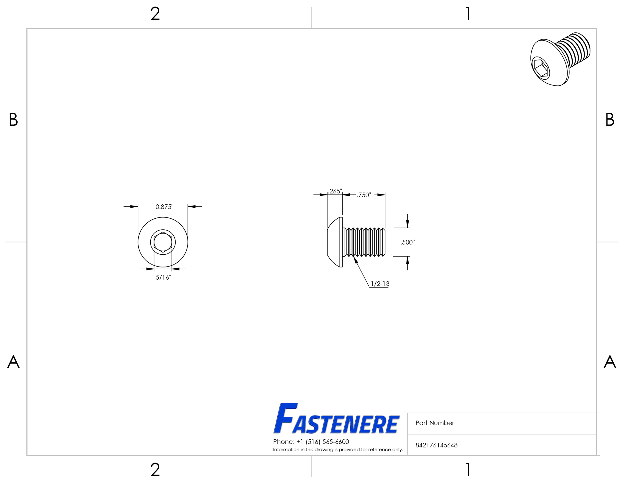 Stainless Steel button head socket cap machine screws 1/213 x 3/4" Qty