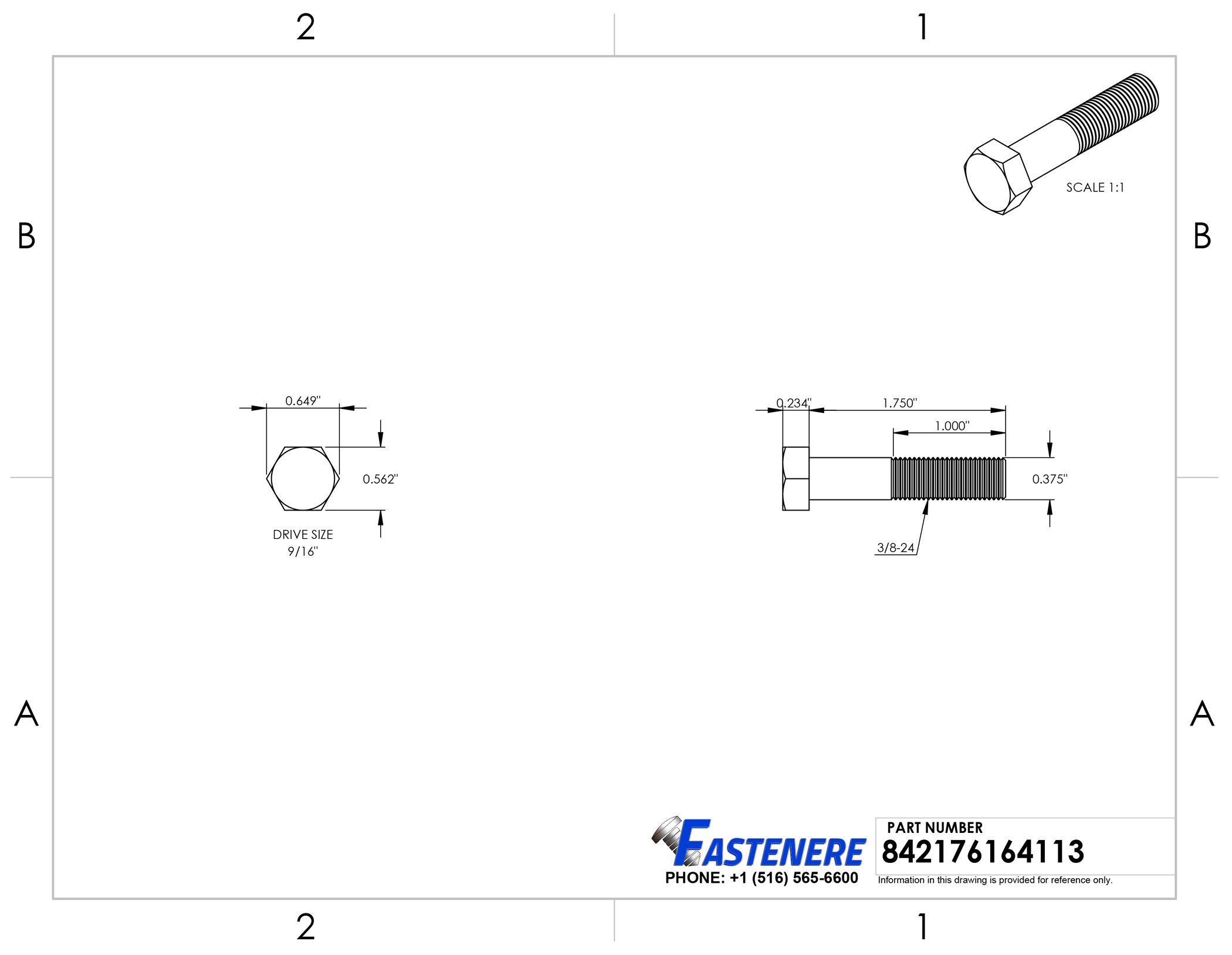3/8-24 Hex Bolts Stainless Steel Cap Screws Partially Threaded All Sizes Listed - Picture 14 of 76
