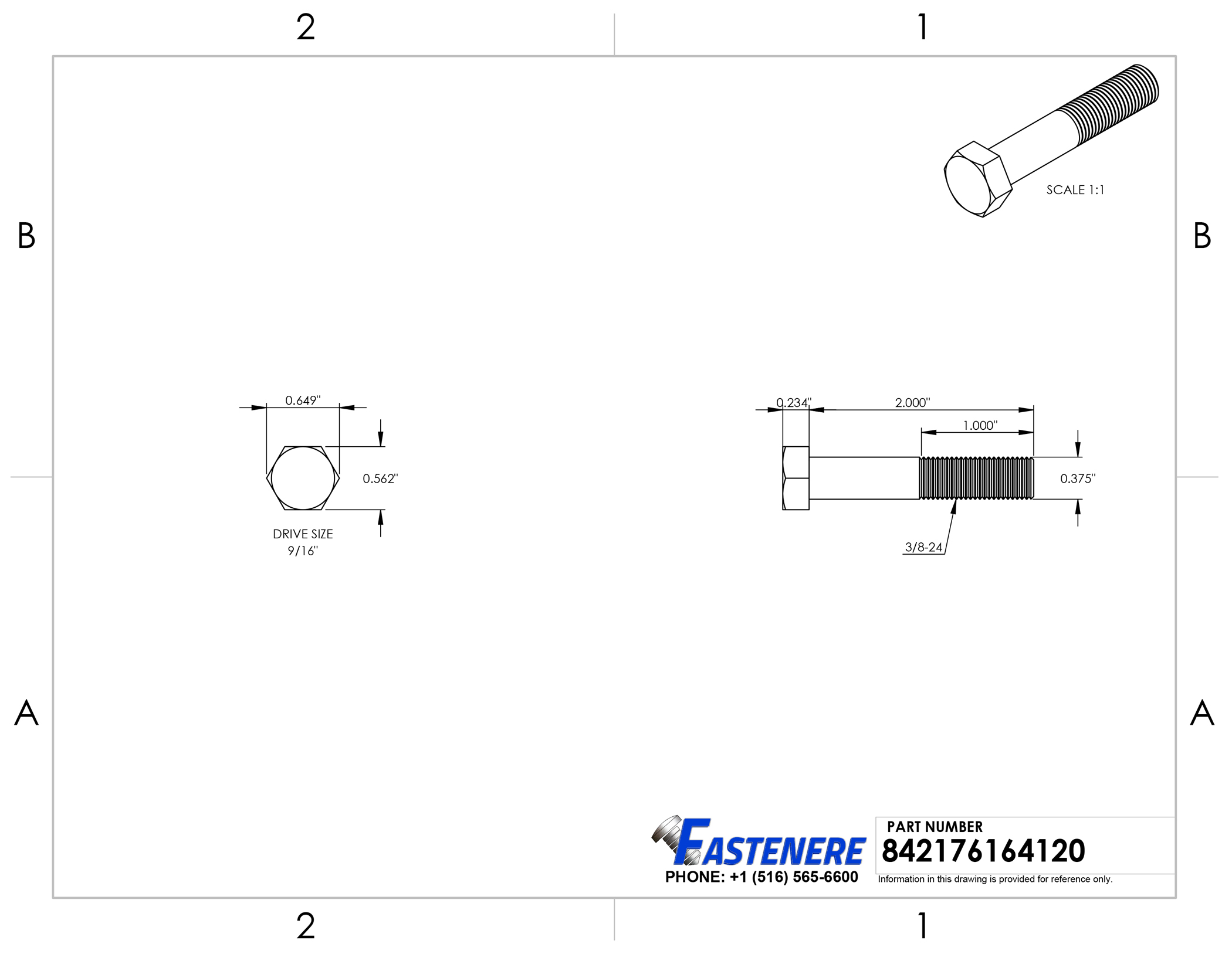 3/8-24 Hex Bolts Stainless Steel Cap Screws Partially Threaded All Sizes Listed - Picture 21 of 76