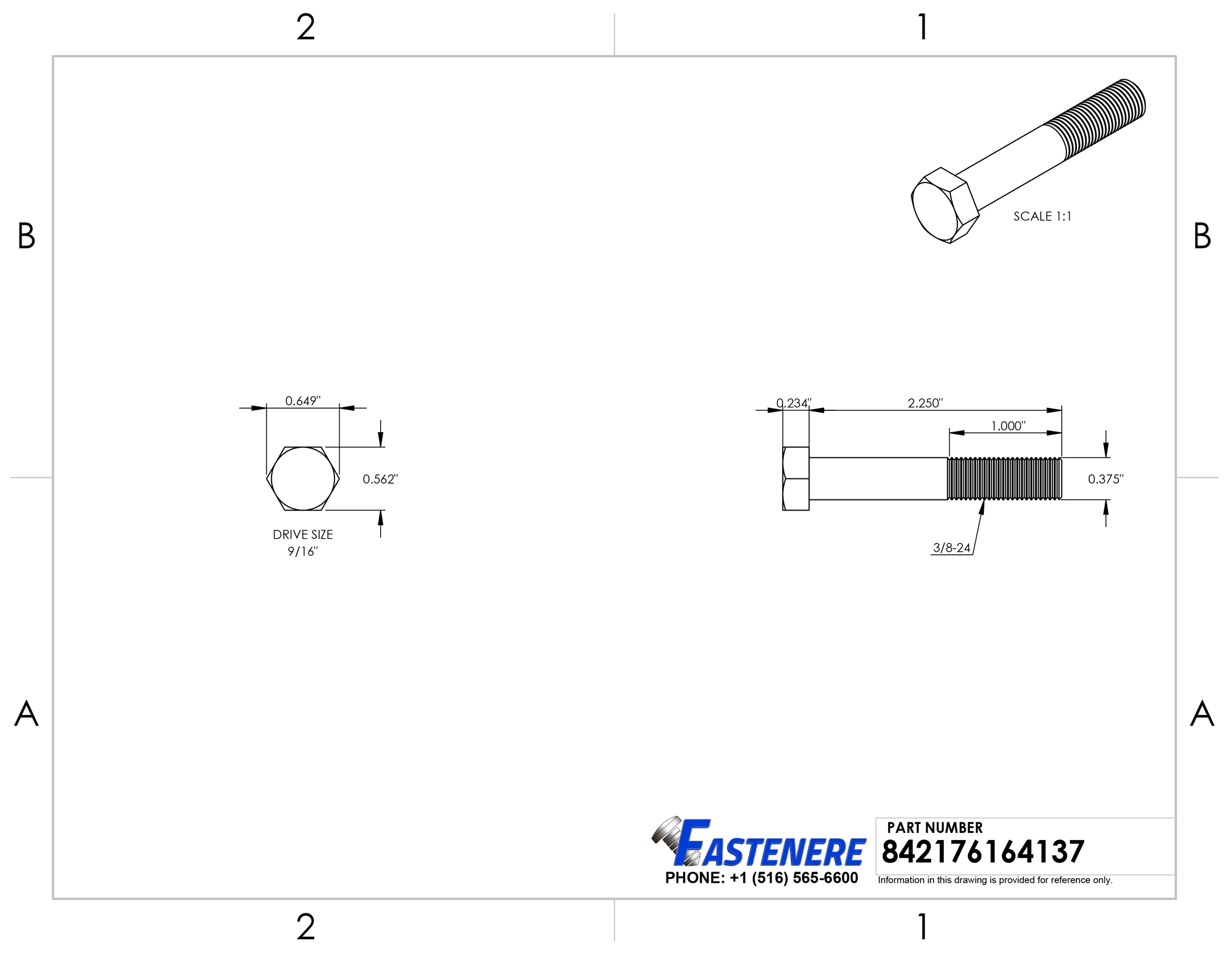 3/8-24 Hex Bolts Stainless Steel Cap Screws Partially Threaded All Sizes Listed - Picture 35 of 76