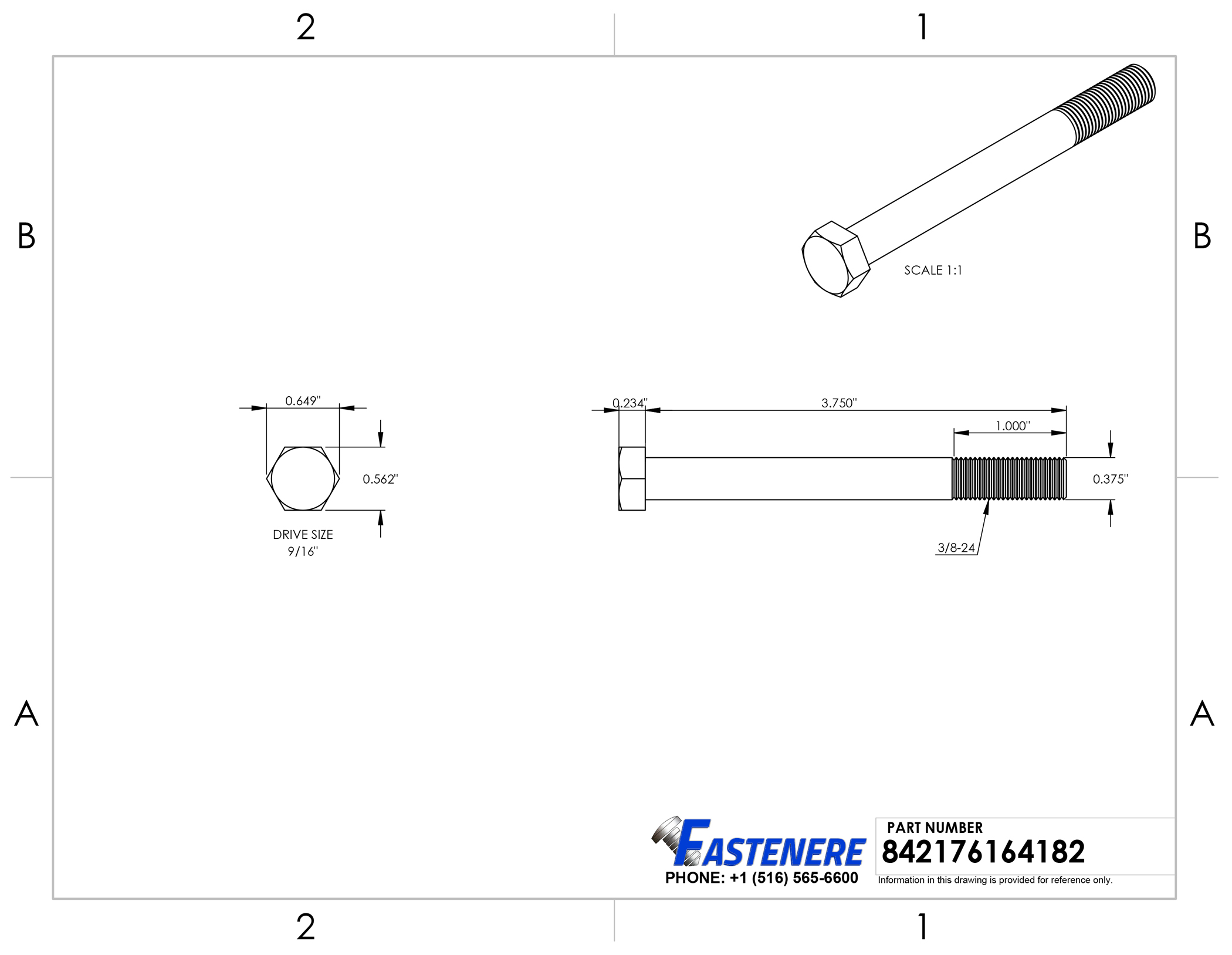 3/8-24 Hex Bolts Stainless Steel Cap Screws Partially Threaded All Sizes Listed - Picture 63 of 76