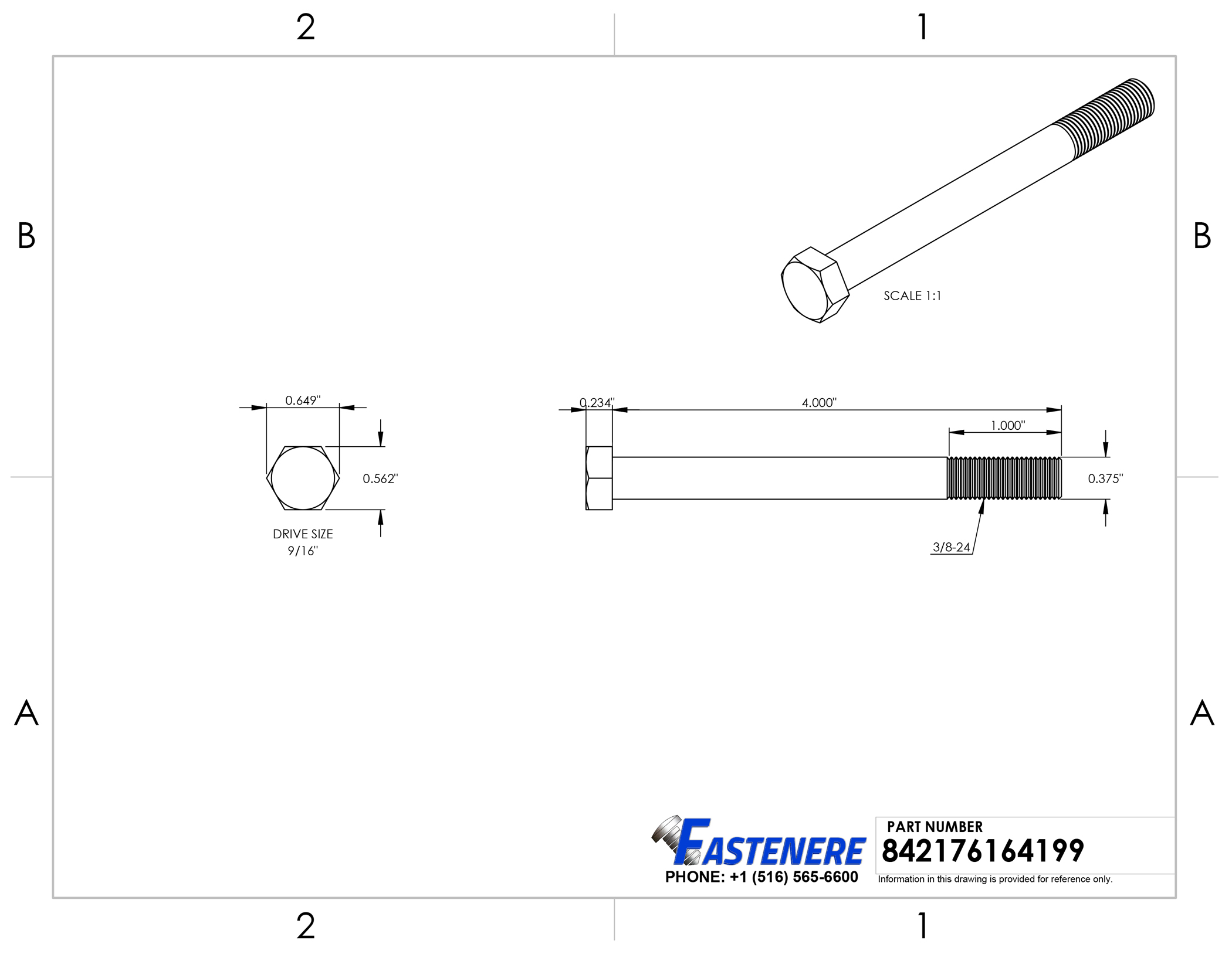 3/8-24 Hex Bolts Stainless Steel Cap Screws Partially Threaded All Sizes Listed - Picture 70 of 76