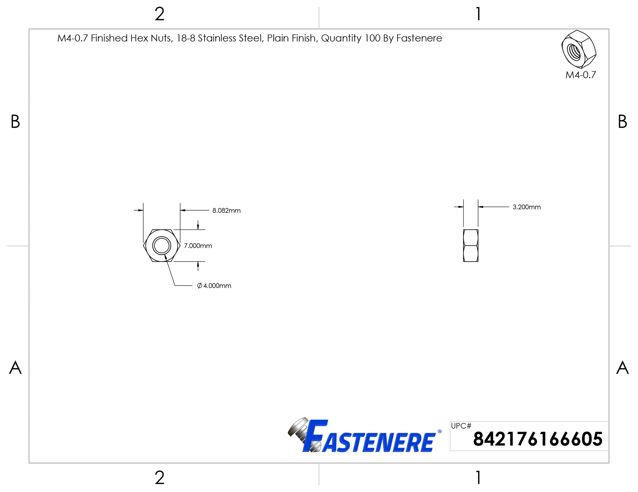 Metric Hex Nuts Stainless Steel 18-8, Full Finished, All Sizes Available - Picture 108 of 143