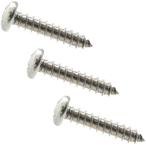 Viti Inox 316 Fastenere Viti Per Legno #10 X 3/4 In Acciaio Inox 316 Marino - Testa Piatta Phillips, Confezione Da 100 Viti Per Legno Acciaio Inox 316 Marino